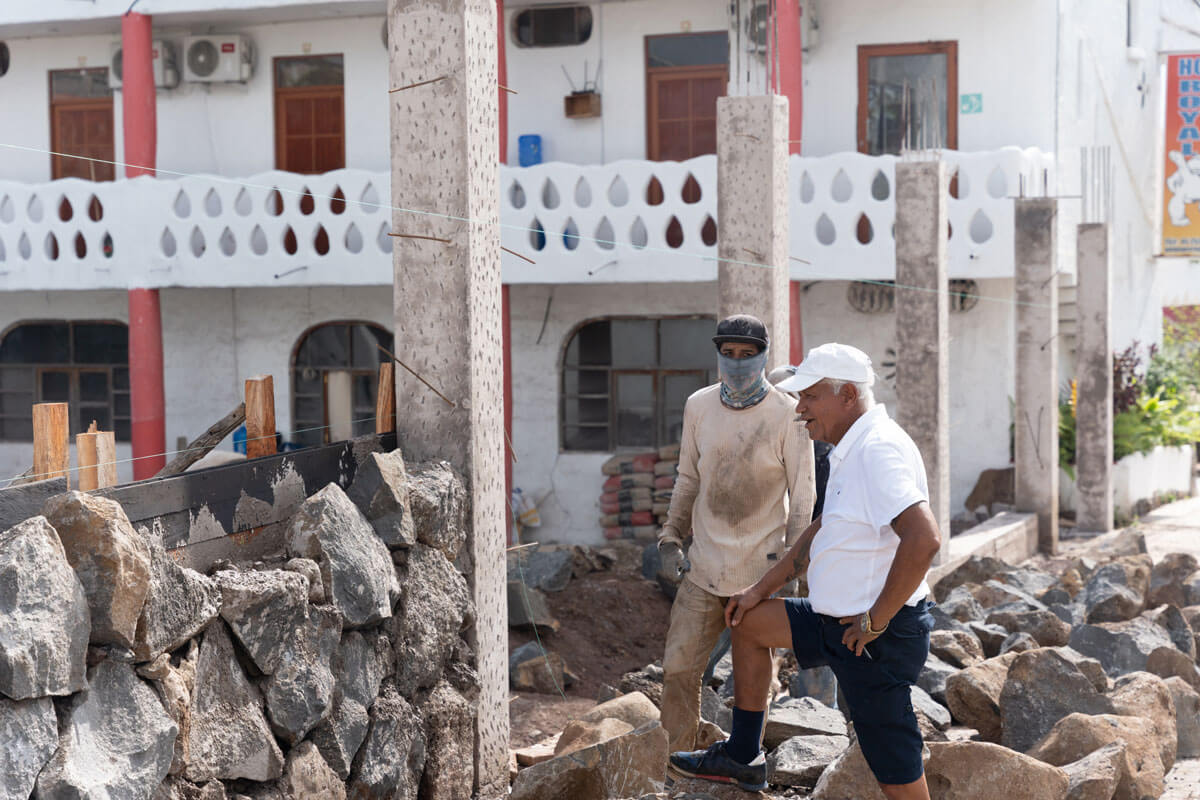 A businessman at heart, Veliz spent a day traversing the island in search for the best grout prices.
